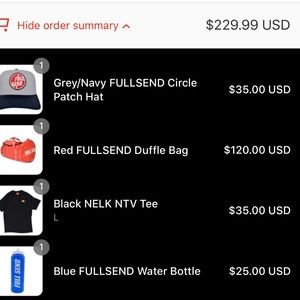 Nelk boys full send duffel bag